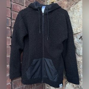 Womens small black Adidas oversized jacket